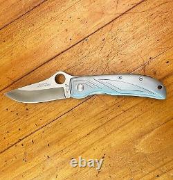 Spyderco Limited Herbst C53P Aluminum Discontinued Very Rare