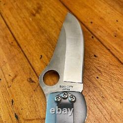 Spyderco Limited Herbst C53P Aluminum Discontinued Very Rare