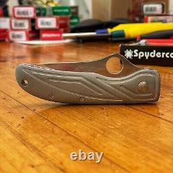 Spyderco Limited Herbst C53P Aluminum Discontinued Very Rare