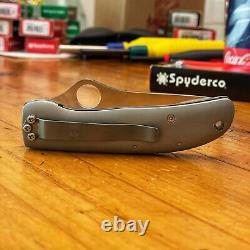 Spyderco Limited Herbst C53P Aluminum Discontinued Very Rare