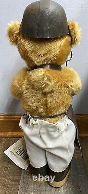 Steiff 1996 Steel Worker Mohair Bear Very Rare Limited Edition 655289