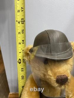 Steiff 1996 Steel Worker Mohair Bear Very Rare Limited Edition 655289