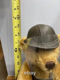 Steiff 1996 Steel Worker Mohair Bear Very Rare Limited Edition 655289