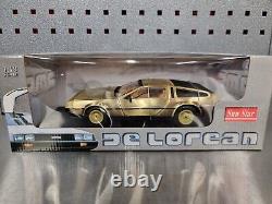 Sunstar DMC Delorean 118 Gold Limited Edition VERY RARE Boxed BRAND NEW Mint