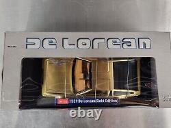 Sunstar DMC Delorean 118 Gold Limited Edition VERY RARE Boxed BRAND NEW Mint