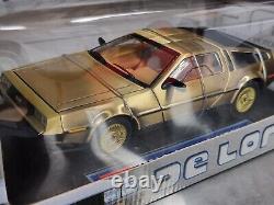 Sunstar DMC Delorean 118 Gold Limited Edition VERY RARE Boxed BRAND NEW Mint