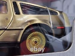 Sunstar DMC Delorean 118 Gold Limited Edition VERY RARE Boxed BRAND NEW Mint