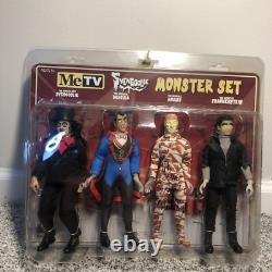 Svengoolie AUTOGRAPHED JSA Monster Set of 4 Figures VERY RARE LIMITED EDITION