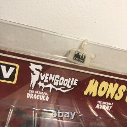 Svengoolie AUTOGRAPHED JSA Monster Set of 4 Figures VERY RARE LIMITED EDITION