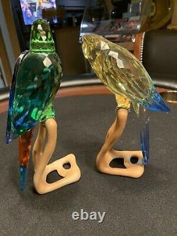 Swarovski Crystal Lovebirds-Produced 1 Year-Very Limited Production and Rare