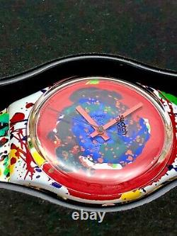 Swatch Watch Vintage Sam Francis Very Rare Limited Edition GZ123Pack