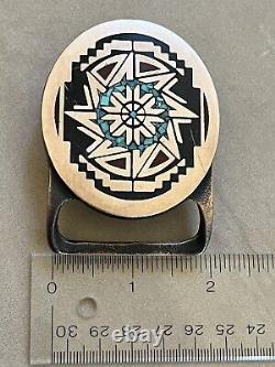Tech Ether Guild Brass Turquoise Belt Buckle TAMA Very Rare / Limited