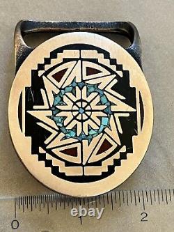 Tech Ether Guild Brass Turquoise Belt Buckle TAMA Very Rare / Limited