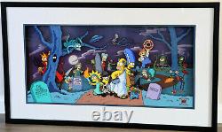 The Simpsons Animation Cel Limited Edition Treehouse Of Horror Coa Very Rare