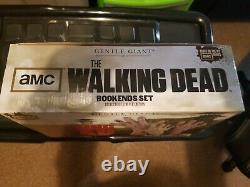 The Walking Dead Bookends By Gentle Giant. Very Rare Collectible Limited Edition