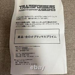 Transformers Animated Golden Optimus Prime Limited to 1000 with box very rare