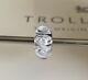 Trollbeads White Roses Glass Bead. Limited Edition, Very Rare