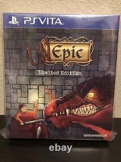 Unepic Limited Edition Playstation Vita SEALED BRAND NEW VERY RARE # 172