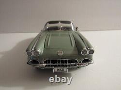 VERY RARE 1960 Corvette Roadster #751 Green/White Cove Limited ED, Danbury Mint