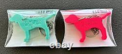 VERY RARE 2 Victoria's Secret PINK Dog USB Drive Keychains PINK Limited Ed