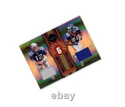 VERY RARE 2005 Limited SP GAME-WORN TOM BRADY + TD JERSEY PATCHES /25? USED SEE