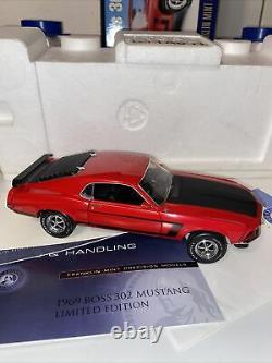 VERY RARE #617/2500 1969 Mustang Boss 302 in Red Limited ED Franklin Mint