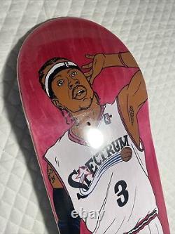 VERY RARE Allen Iverson NBA 76ers Spectrum Limited Edition Skateboard Deck AUTO