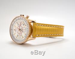 VERY RARE BREITLING Montbrillant 01 Limited Edition Navitimer 18K Gold RB0131