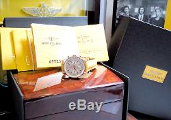 VERY RARE BREITLING Montbrillant 01 Limited Edition Navitimer 18K Gold RB0131