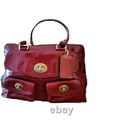 VERY RARE Coach Peyton Ltd Ed Archival Red Patent Handbag Lg Satchel Dustbag NEW