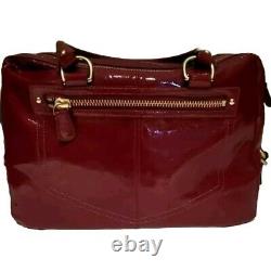 VERY RARE Coach Peyton Ltd Ed Archival Red Patent Handbag Lg Satchel Dustbag NEW