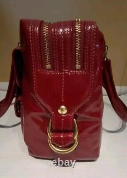 VERY RARE Coach Peyton Ltd Ed Archival Red Patent Handbag Lg Satchel Dustbag NEW