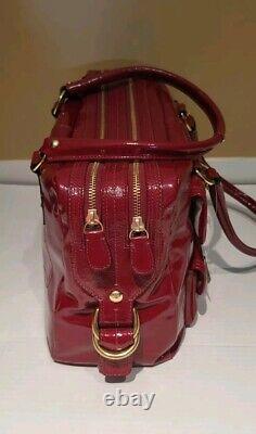 VERY RARE Coach Peyton Ltd Ed Archival Red Patent Handbag Lg Satchel Dustbag NEW