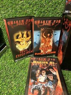 VERY RARE Guinea Pig Series UNCUT HORROR Limited edition VHS Set GERMAN 86/500