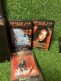 VERY RARE Guinea Pig Series UNCUT HORROR Limited edition VHS Set GERMAN 86/500