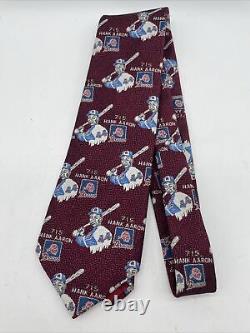 VERY RARE Hank Aaron Limited Edition Numbered Commemorative 55/715 Homerun Tie