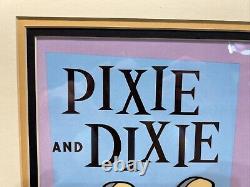 VERY RARE Hanna Barbera Limited Ed PIXIE & DIXIE & MR JINKS Title Card Sericel