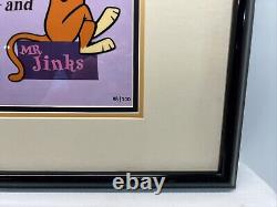 VERY RARE Hanna Barbera Limited Ed PIXIE & DIXIE & MR JINKS Title Card Sericel