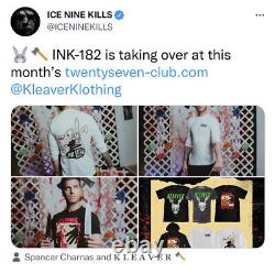 VERY RARE Ice Nine Kills INK 182 Limited TShirt Size M -Kleaver Klothing 27 Club