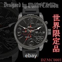 VERY RARE! LIMITED EDITION! DIESEL MR. CARTOON DZMC-0001 Black Rubber 202410M