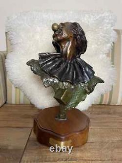 VERY RARE Limited Edition'Opening Night' Bronze Clown Sculpture by Paul Wegner