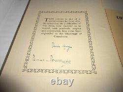 VERY RARE SIGNED LIMITED Challenge of Conscience Conscientious Objectors WWII