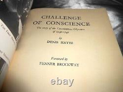 VERY RARE SIGNED LIMITED Challenge of Conscience Conscientious Objectors WWII