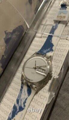 VERY RARE Swatch X Mount Titlis 10,000 Ft. Limited Edition Wrist-Watch Analog