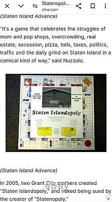 VERY VERY RARE! Staten Islandopoly Board Game 2005-06, LIMITED EDITION 1/500