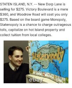 VERY VERY RARE! Staten Islandopoly Board Game 2005-06, LIMITED EDITION 1/500