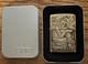 Vtg Very Rare 1997 Limited Zippo Aquarius Zodiac Barrett Smythe Brass & Unused