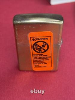 VTG VERY RARE 1997 LIMITED ZIPPO AQUARIUS ZODIAC BARRETT SMYTHE Brass & Unused