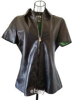 Versace Leather Top With Medusa Very Rare Limited Edition 10