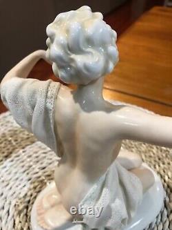 Very RARE LIMITED edition Victorian DRESDEN nude actress